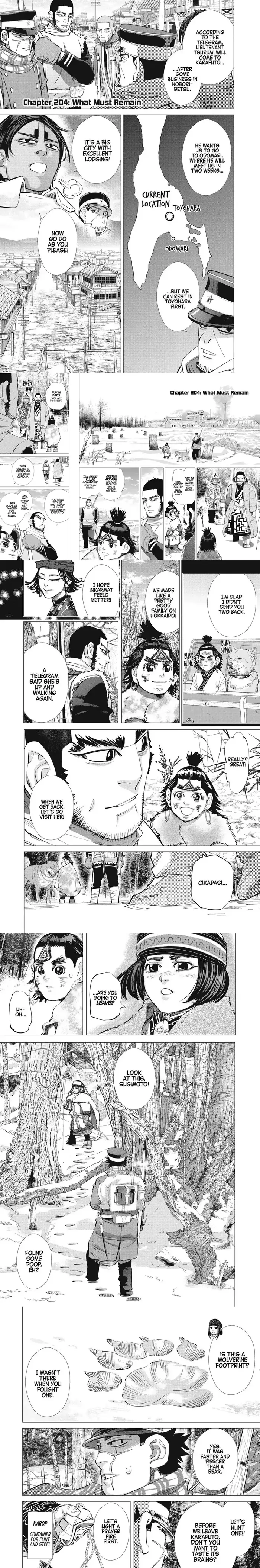 Golden Kamuy Chapter 204 image 1_optimized